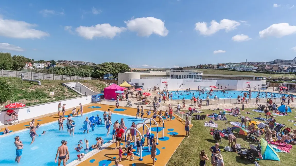 Saltdean Pool being enjoyed by the community after restoration in 2017