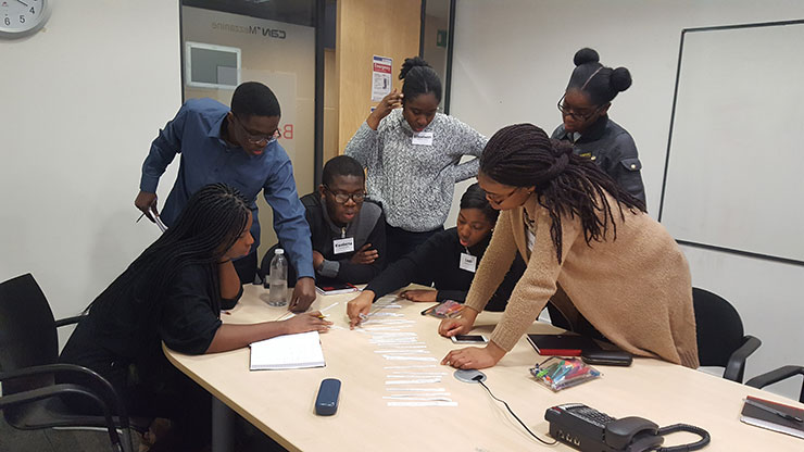 Young BAME students and graduates working and training with the Windsor Fellowship