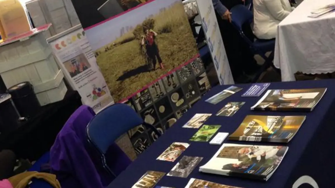 Table with HLF information leaflets 