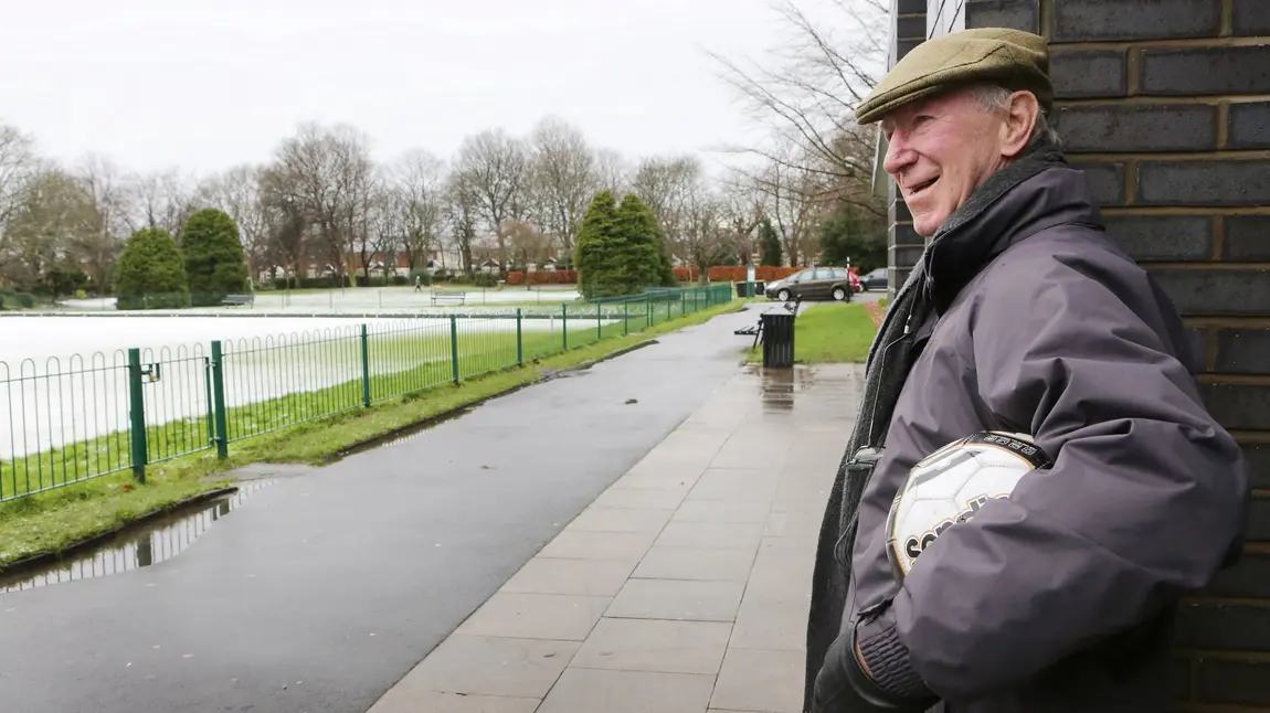 Jack Charlton returns to Hirst Park, Northumberland