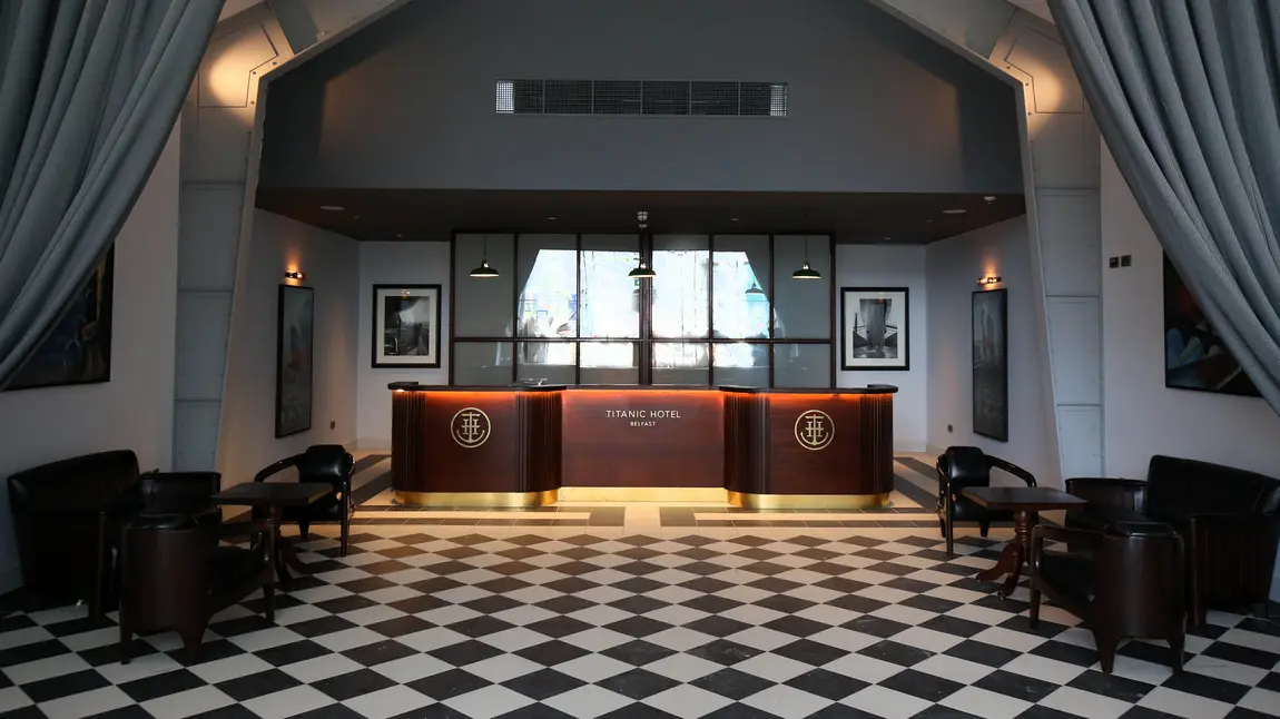 The Titanic Hotel Belfast foyer 