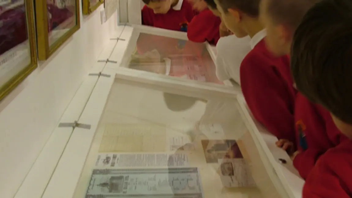 Children exploring an exhibition at Bury Art Museum